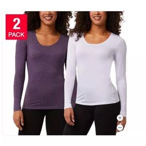 32 Degrees Ladies' Heat Tee, 2-pack . Size Small, medium and XL